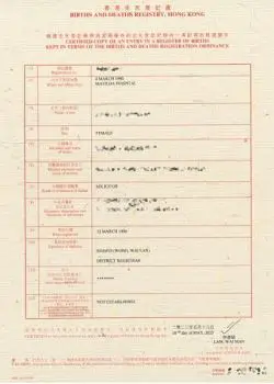 Apostille for Hong Kong death certificate - international use