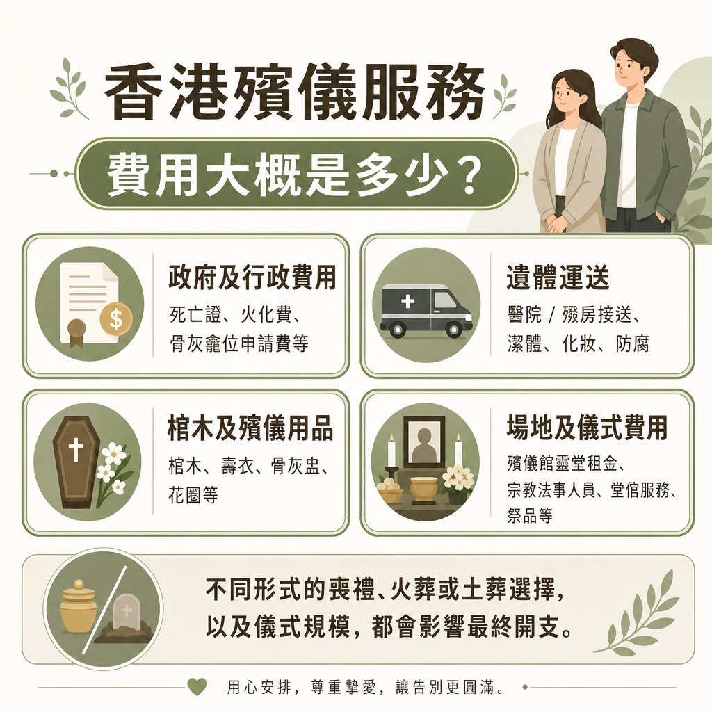 家中離世殯儀費用說明